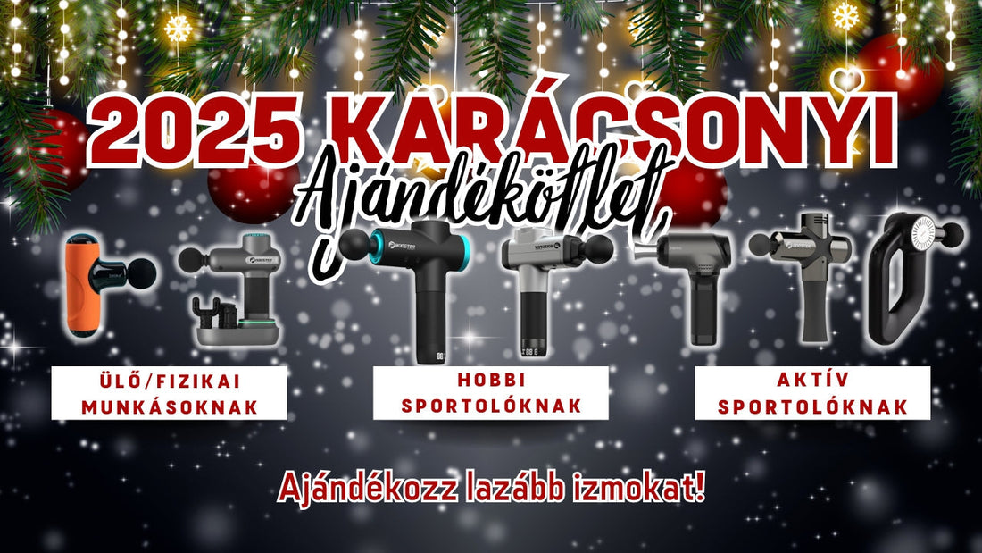 2025 karácsonyi ajándékötlet: masszázspisztoly, ami mindenkinek jól jön