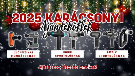 2025 karácsonyi ajándékötlet: masszázspisztoly, ami mindenkinek jól jön